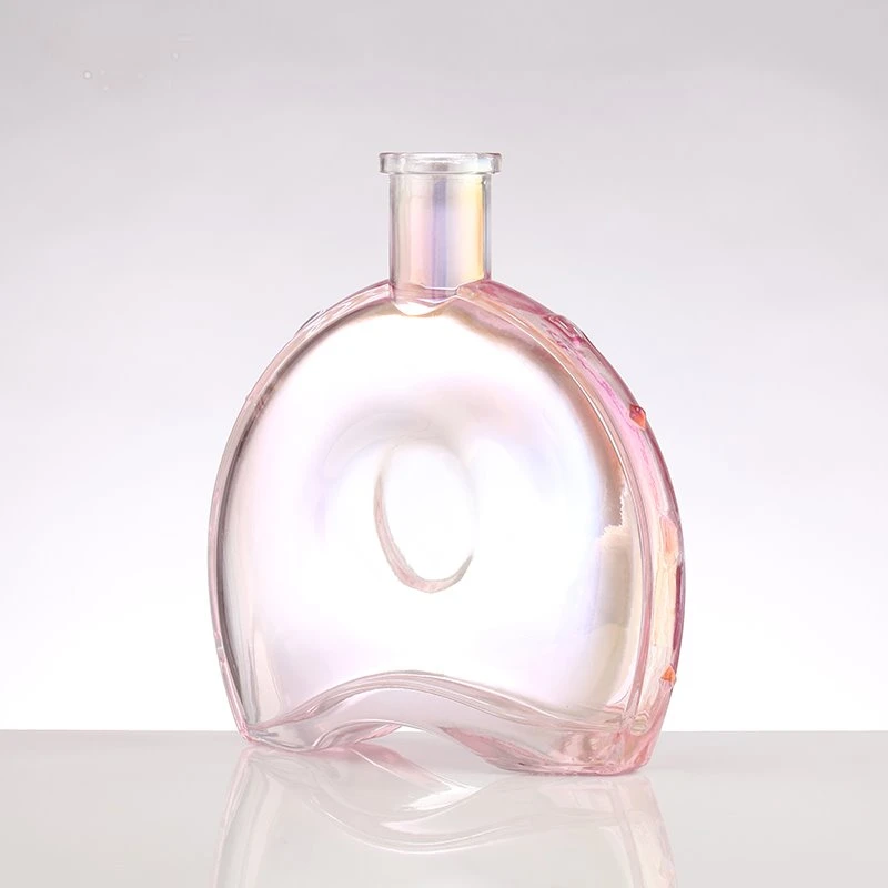coloured glass wine bottles